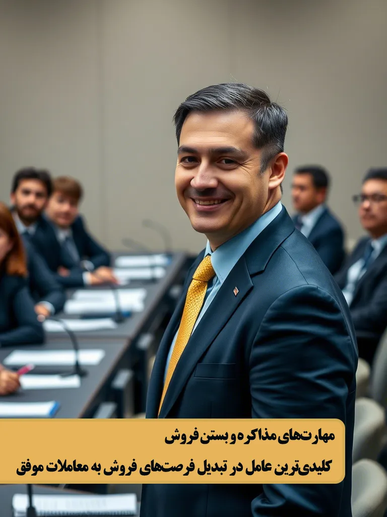 کارگاه یک روزه(8 ساعت) مهارت مذاکره و فنون بستن فروش