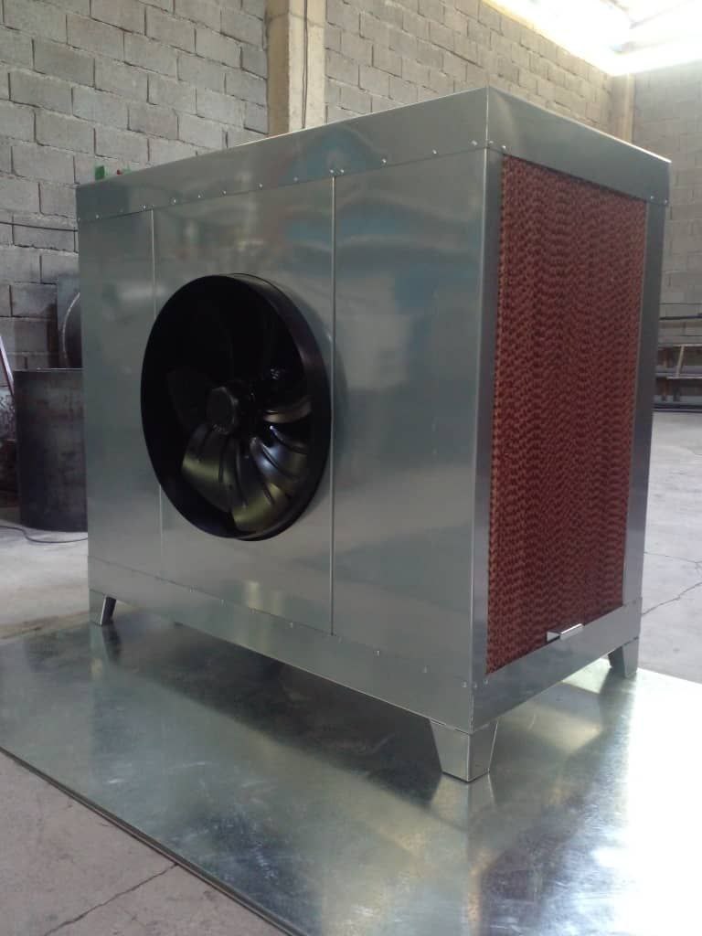 کولر آبی صنعتی، سانتریفیوژی ، پد سلولزی و آکسیال