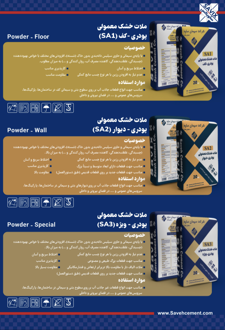 چسب پودری پرسلانی ویژه