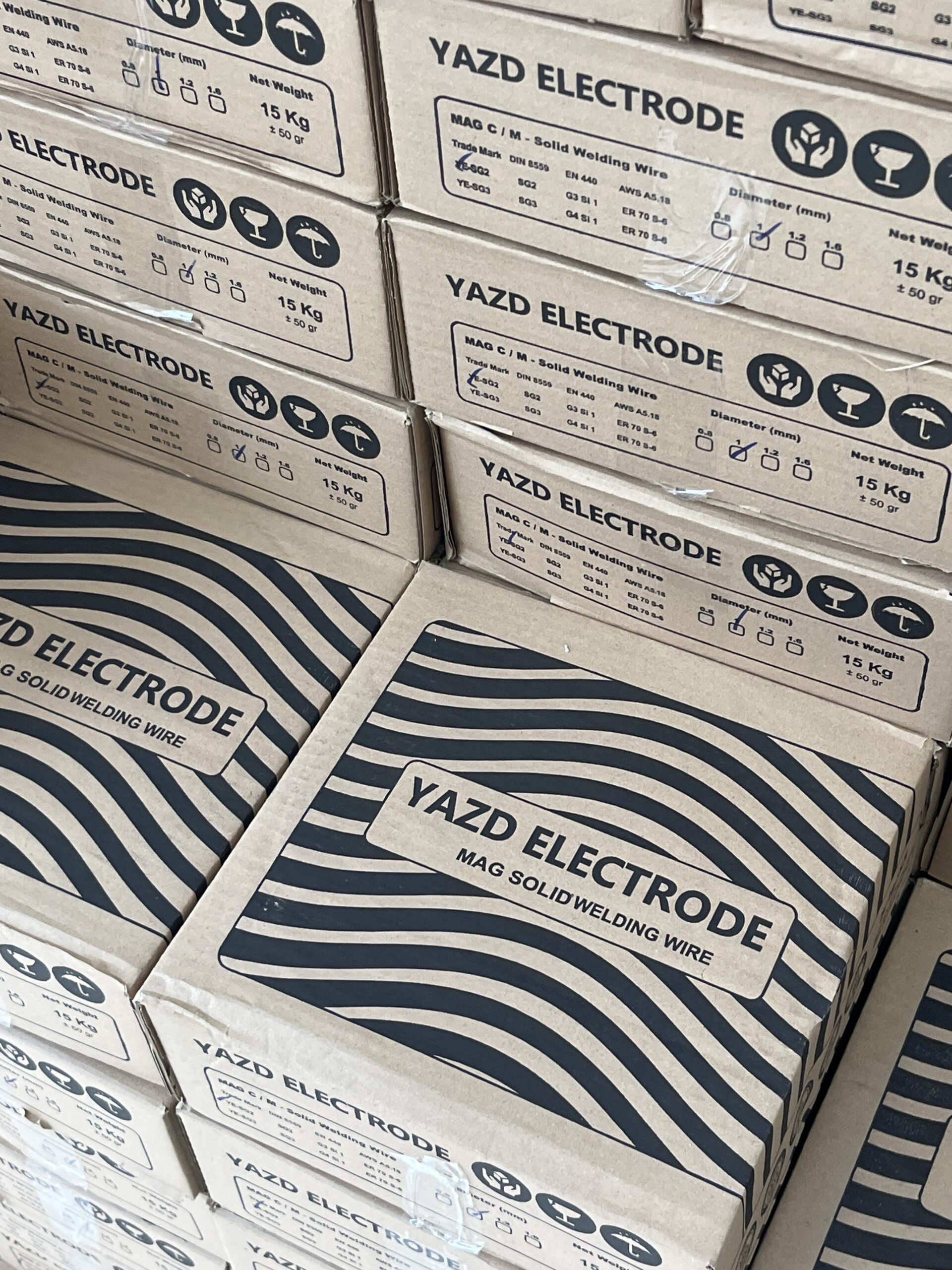 انواع سیم جوش و الکترو یزد و میکا