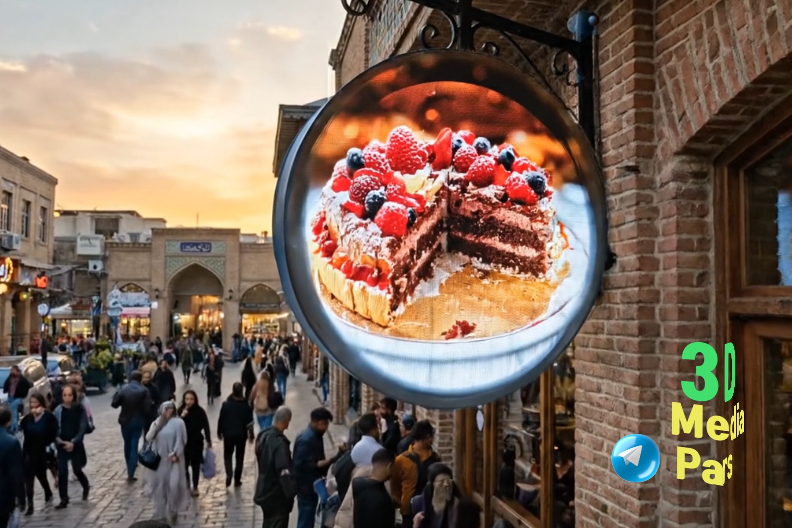 تابلو/ویترین نمایشگر سه بعدی 3DMedia